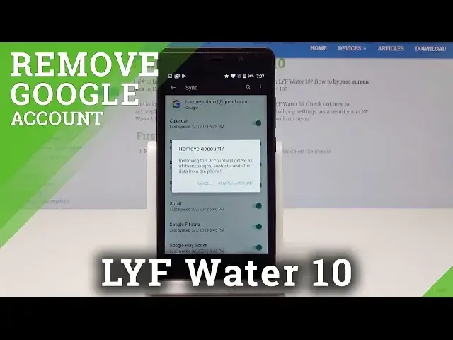Video thumbnail for How to Remove Google Account in LYF Water 10 - Delete Google User
