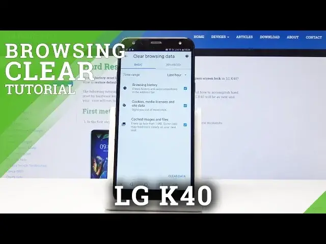 Video thumbnail for How to Clear Browser Data in LG K40 - Delete History & Cookies