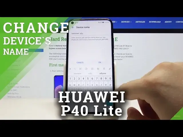 'Video thumbnail for How to Change Name of HUAWEI P40 Lite'
