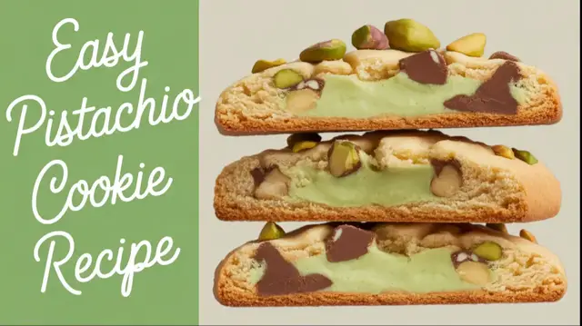 'Video thumbnail for Soft and Chewy Chocolate Pistachio Cookies Recipe'