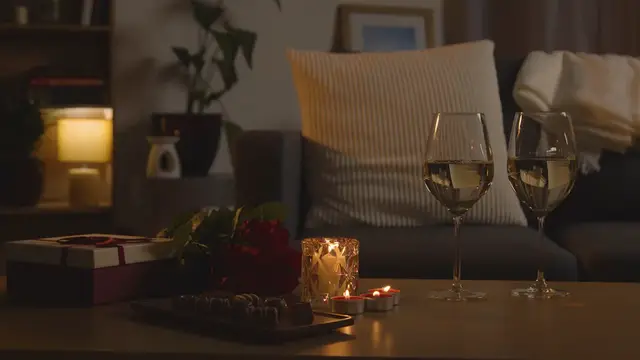 Video thumbnail for Candlelit Romantic Sofa