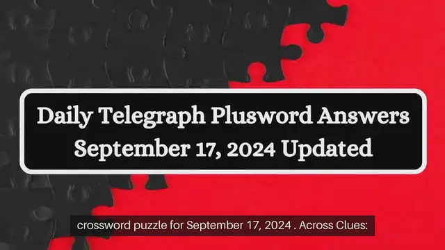 Video thumbnail for Daily Telegraph Plusword Answers September 17, 2024 Updated