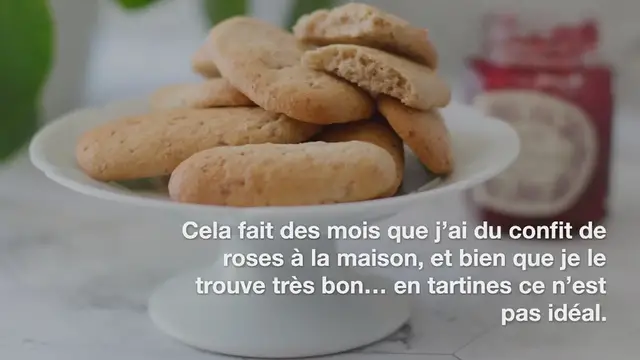 Video thumbnail for Biscuits « à la cuillère » à la rose de Provins