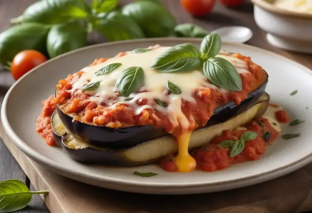 Video thumbnail for Baked Eggplant Parmesan