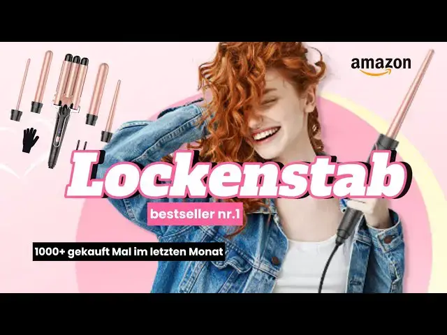 Video thumbnail for 💖 Bestes Geschenk für Frauen | 5 Frisuren in einem Lockenstab.