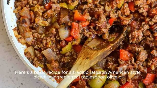 Video thumbnail for Picadillo recipe