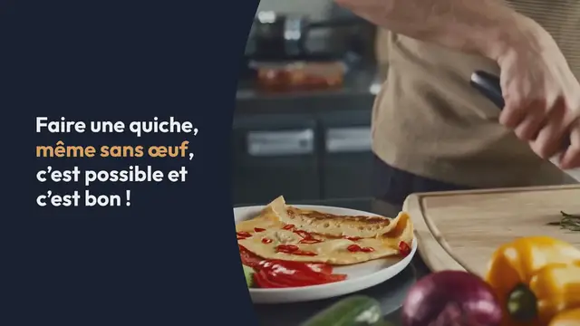 Video thumbnail for QUICHE SANS ŒUF : NOTRE RECETTE FACILE