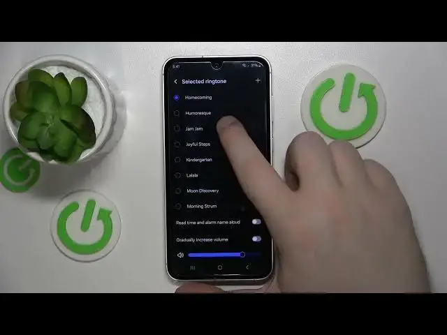 'Video thumbnail for How to Change Alarm Sound on SAMSUNG Galaxy S23 FE'