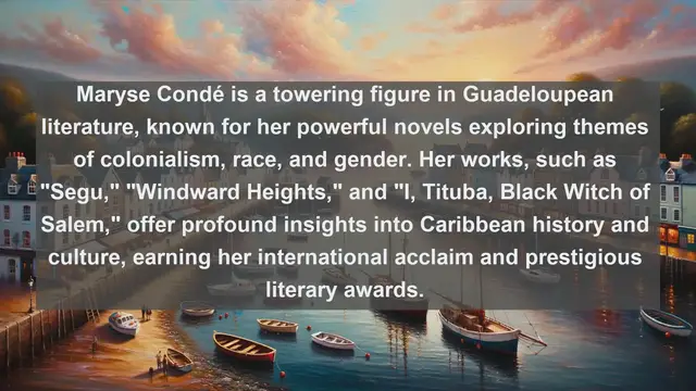 Video thumbnail for Unveiling Guadeloupe's Literary Stars: Top 10 Renowned Writers from the French Caribbean