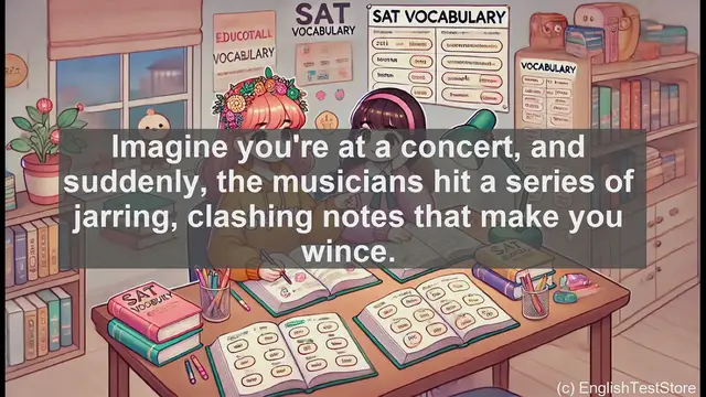 Video thumbnail for 5000 Must Know SAT Vocabulary - Dissonant: Understanding Clashing Sounds and Ideas