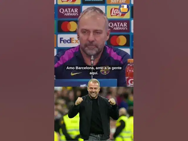 Video thumbnail for ❤️🔵🔴 El amor de Flick por el Barça y por la ciudad #fcbarcelona #flick