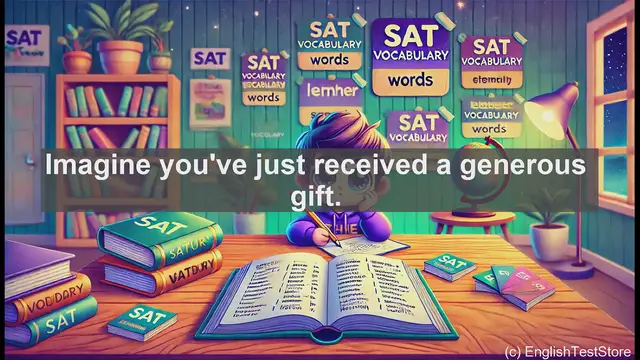 Video thumbnail for 5000 Must Know SAT Vocabulary - SAT Vocabulary: Understanding the Word 'Donee'