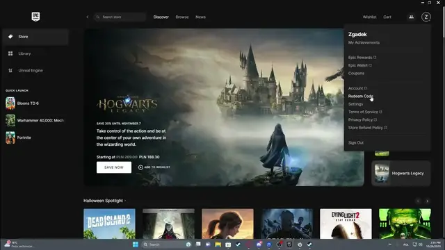 Video thumbnail for How To Redeem Codes On Epic Games Launcher 2023/2024