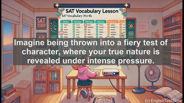 Video thumbnail for 5000 Must Know SAT Vocabulary - Crucible: The Fiery Test of Character