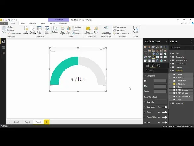 'Video thumbnail for Power BI - Gauge card and KPI'