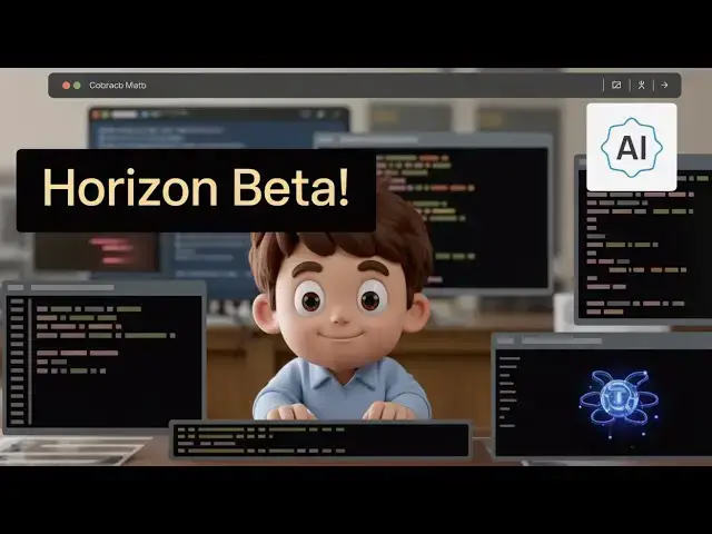 Video thumbnail for INSANE Leap by OpenAI! Horizon Beta GPT 5 Just Changed AI Forever 🚀🔥
