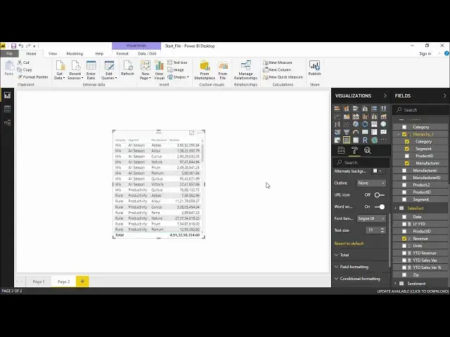 'Video thumbnail for Power BI - Table and matrix'