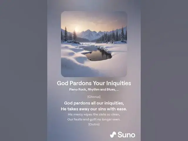 Video thumbnail for God Pardons Your Iniquities: A Song of Redemption and Grace