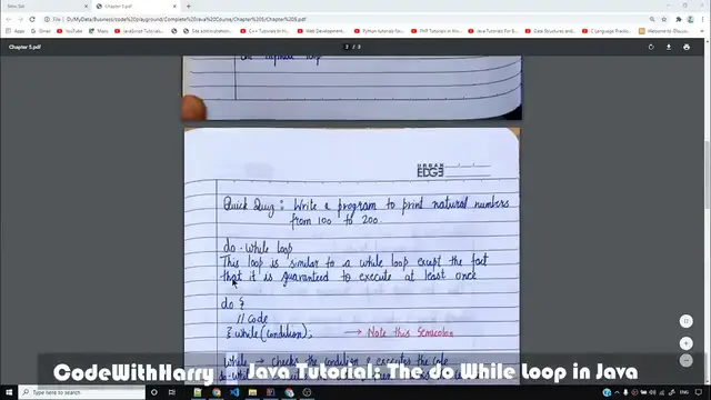 Video thumbnail for Java Tutorial_ The do-while loop in Java