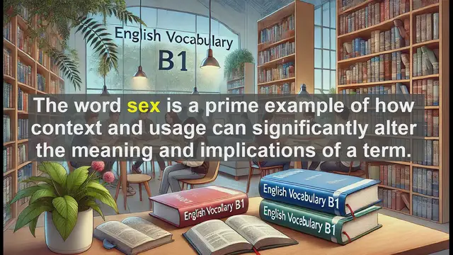 Video thumbnail for 2500 Must Know CEFR B1 Vocabulary - Understanding the Word 'Sex': Meanings, Usage, and Common Errors