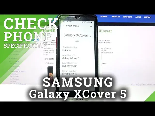 'Video thumbnail for How to Check Phone Specification in SAMSUNG Galaxy XCover 5 – Check Phone Info'