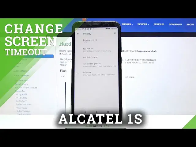 'Video thumbnail for How to Change Screen Timeout in ALCATEL 1S – Open Display Settings'