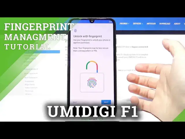 Video thumbnail for How to Set Fingerprint in UMIDIGI F1 – Add Screen Lock Method