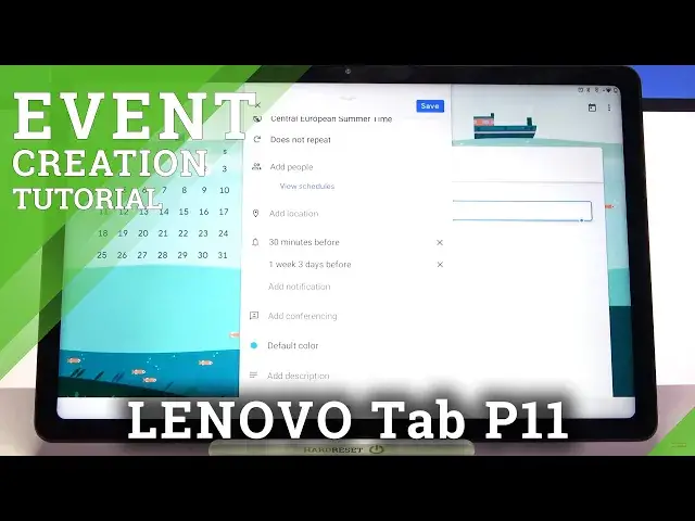 'Video thumbnail for How to Add Event to Calendar in LENOVO Tab P11 – Use Calendar'