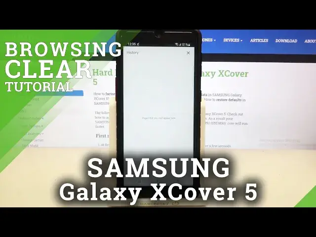 'Video thumbnail for How to Clear Browsing Data in SAMSUNG Galaxy XCover 5 – Clear Browsing History'