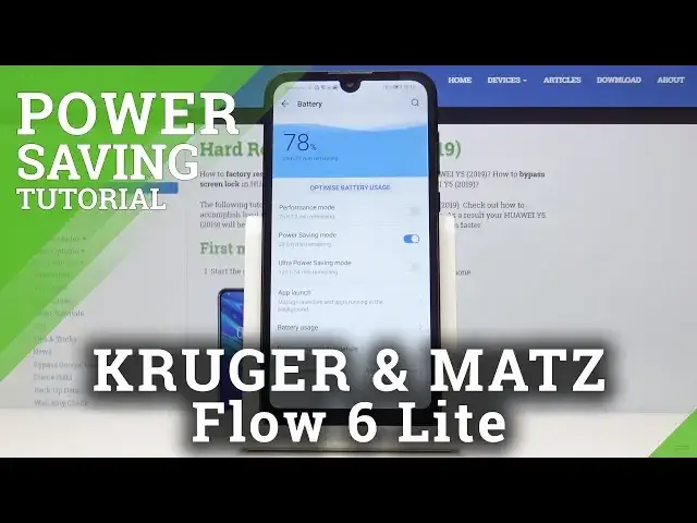 Video thumbnail for How to Save Charge on KRUGER & MATZ Flow 6 Lite - Battery Saving Mode