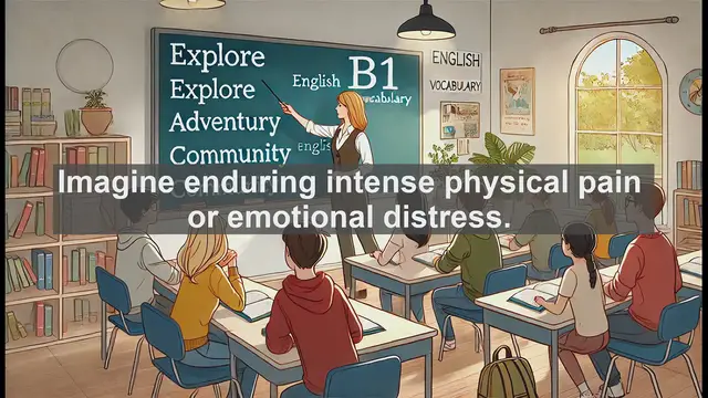 Video thumbnail for 2500 Must Know CEFR B1 Vocabulary - Understanding the Word 'Suffer': Meaning, Usage, and Origins