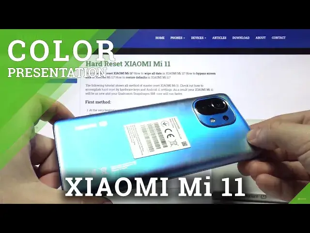 Video thumbnail for Xiaomi Mi 11 - Special Edition Blue COLOR Presentation