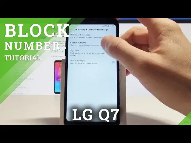 'Video thumbnail for How to Block Calls on LG Q7 - Block Number / Block Messages'