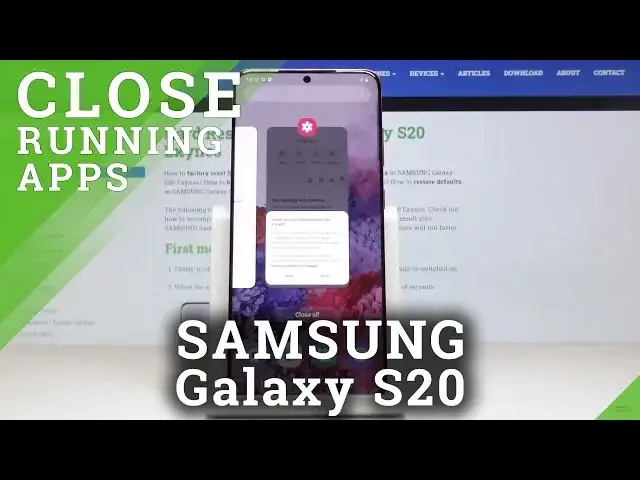 'Video thumbnail for How to Turn Off Running Apps in SAMSUNG Galaxy S20 – Switch Off Apps Running in Background'
