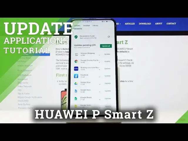 Video thumbnail for How to Update Apps in HUAWEI P Smart Z – Install Newest App Version
