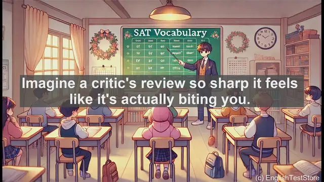 Video thumbnail for 5000 Must Know SAT Vocabulary - Mordacious: The SAT Vocab Word That Bites