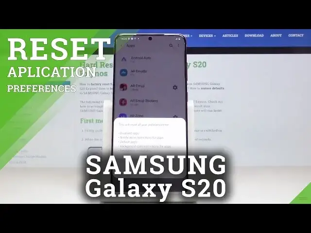 'Video thumbnail for How to Reset App Preferences in SAMSUNG Galaxy S20 – Restore Default App Settings'