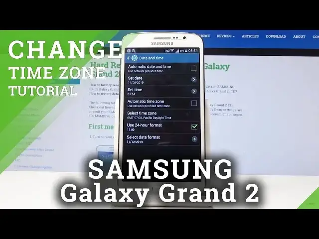 'Video thumbnail for Date & Time Settings in SAMSUNG Galaxy Grand 2 - Set Up Time Zone'