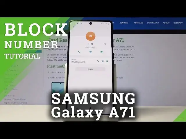 Video thumbnail for How to Block a Number in Samsung Galaxy A71 – Create a Blacklist