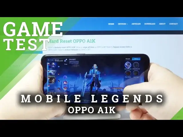 'Video thumbnail for Mobile Legends Game Performance on OPPO A1K – FPS Checkup'