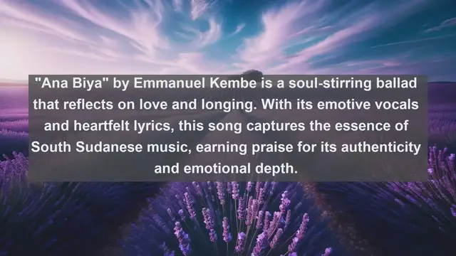 Video thumbnail for Harmony of Hope: Top 10 Beautiful Songs from South Sudan's Musical Heritage