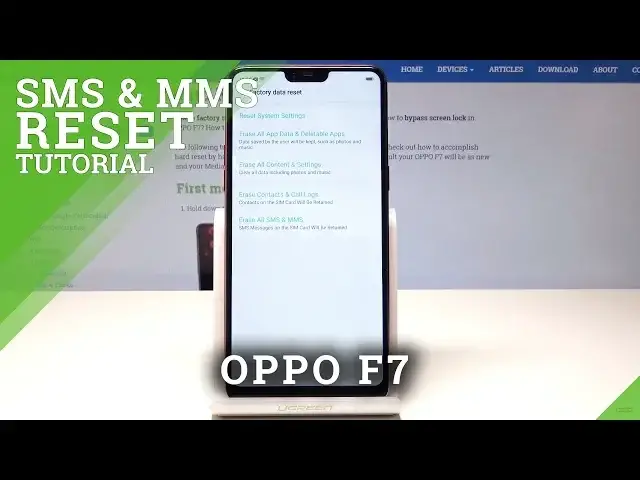 'Video thumbnail for How to Reset SMS and MMS on OPPO F7 - Wipe Text Message History'