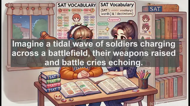 Video thumbnail for 5000 Must Know SAT Vocabulary - Onslaught: A Powerful Word for Your SAT Vocabulary