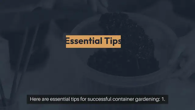 Video thumbnail for Outdoor Gardening Tips for Container Plants