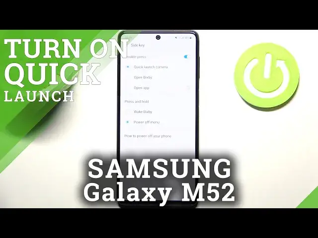 'Video thumbnail for How to Deactivate Quick Launch on SAMSUNG Galaxy M52 – Disable Double Press Function'