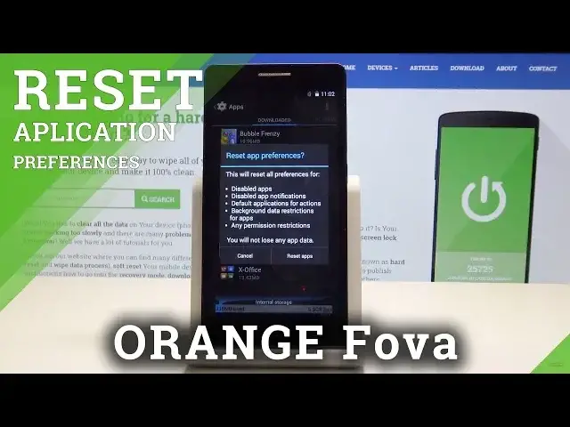 'Video thumbnail for Restore App Settings in ORANGE Fova - Reset App Preferences'