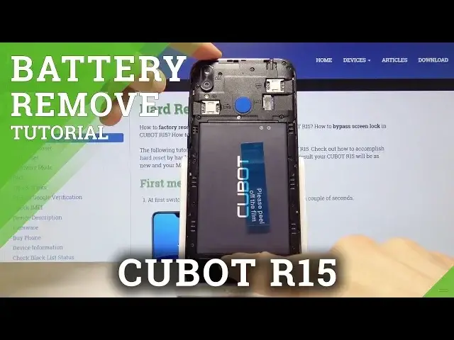 Video thumbnail for How to Remove Battery in CUBOT R15 - Soft Reset