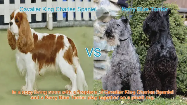 Video thumbnail for Cavalier King Charles Spaniel vs. Kerry Blue Terrier: A Comparison of Charming Dog Breeds