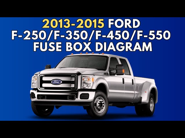 Video thumbnail for Fusebox location & diagrams: (2013/2014/2015) Ford F-250,F-350,F-450 & F-550 #fuseboxdiagram