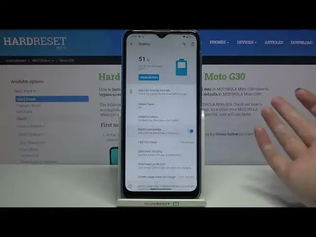 'Video thumbnail for How to Show Current Battery Percentage in Motorola Moto G30 – Enable Battery Info'